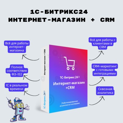 Программа для ЭВМ "1С-Битрикс24". Лицензия Интернет-магазин + CRM (12 мес.) - купить в Узунларово